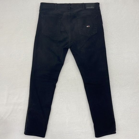 Tommy Jeans Slim Black Jeans Mens 38x32 - Picture 4 of 8